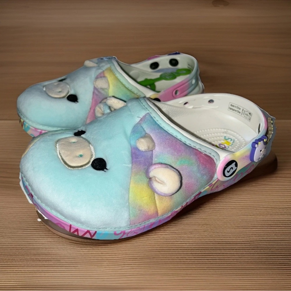 NEW Womens Squishmallow Crocs Caedia Soft Charms Sz 6 Clog